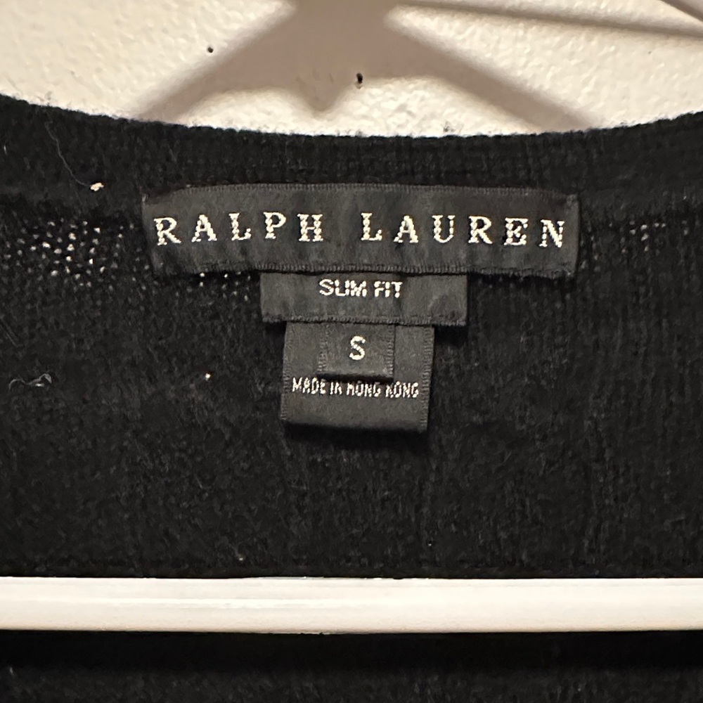 Women's Ralph Lauren Black label 100% cashmere Cardigan Sweater - Picture 3 of 5
